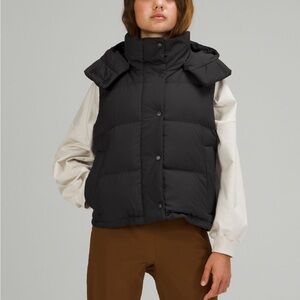 Lululemon wunder puff cropped vest